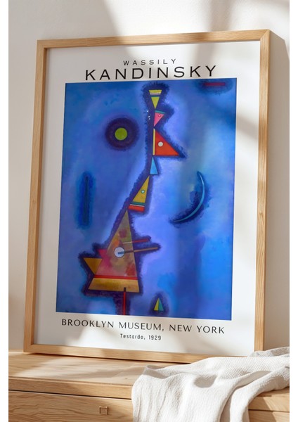 Wassily Kandinsky - Geometrik Ritim - Ahşap Çerçeveli Duvar tablosu