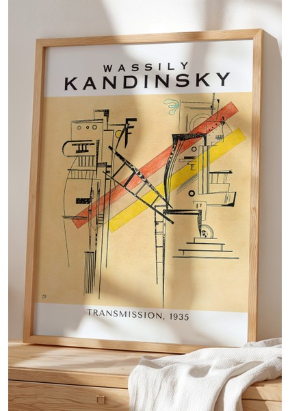 Wassily Kandinsky - Geometrik Ritim - Ahşap Çerçeveli Duvar tablosu