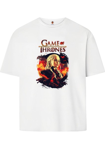 Game Of Thrones Khaleesi Çift Iplik Dokumalı Pamuk Premium T-Shirt