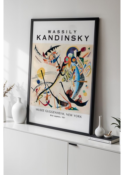 Wassily Kandinsky - Geometrik Ritim - Ahşap Çerçeveli Duvar tablosu