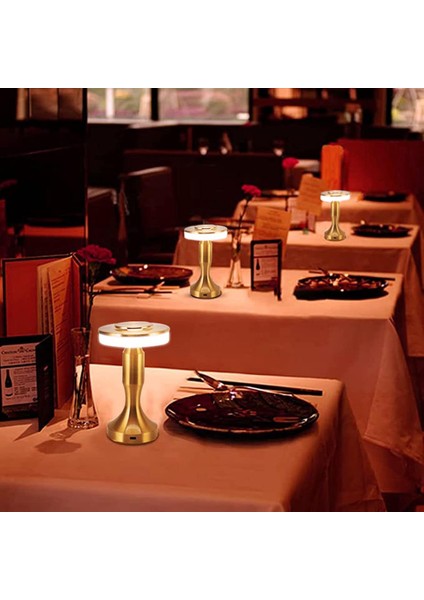 Masa Üstü 3 Kademeli Şarjlı Dokunmatik Ledli Lamba