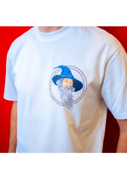 Gandalf Minimal Tasarım Çift Iplik Dokumalı Pamuk Premium T-Shirt modelleri