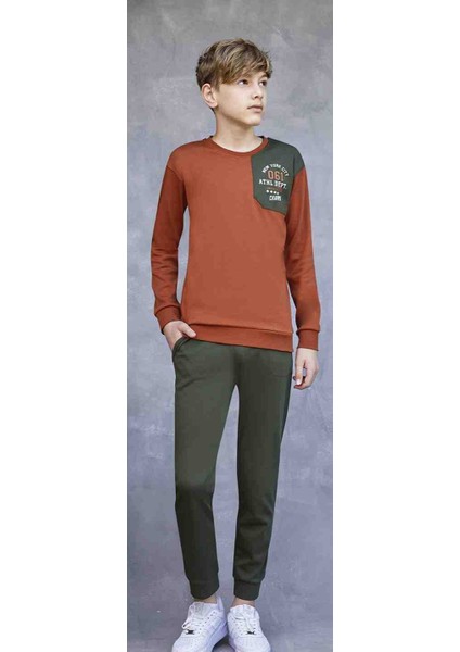 Şirin Giyim Elsima B3172 Tarçın Erkek Çocuk Pijama Takımı