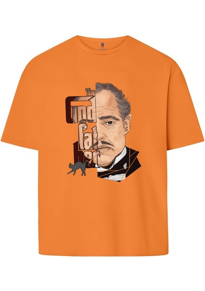 The God Father Çift Iplik Dokumalı %100 Pamuk Premium T-Shirt