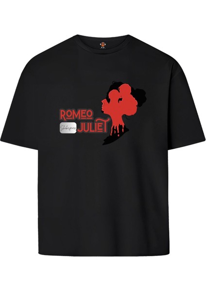 Romeo Juliet Shakespeare Ön Çift Iplik Dokumalı %100 Pamuk Premium T-Shirt