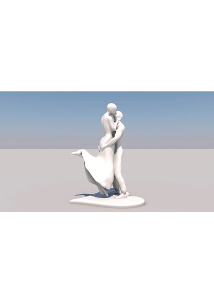 Öpüşen Sevgililer Heykeli Soyut Çift Heykeli 20 cm Soyut Biblo Heykel Dekor Ev Dekorasyon Hediyelik