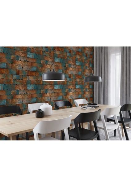 Kendinden Yapışkanlı Vintage Tuğla Desenli Duvar Kağıdı, Dıy Duvar Kağıdı, Banyo Için Duvar Kağıdı indirimleri