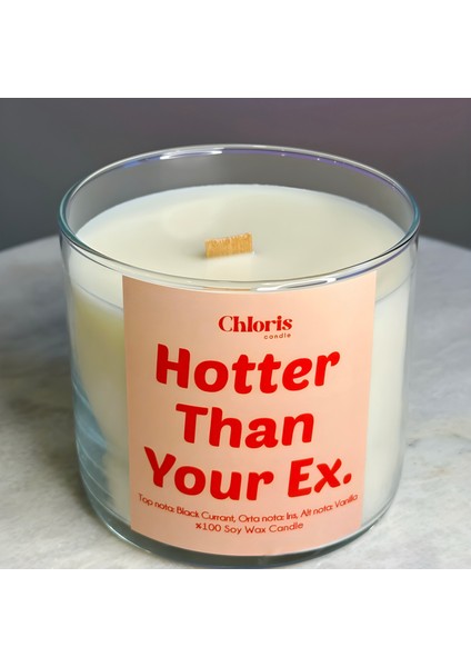 Hotter Than Your Ex Kokulu Mum, Dekoratif Mum, Soya Wax Mum, Dekorasyon, Hediyelik Mum
