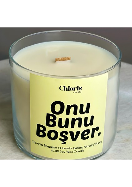 Onu Bunu Boşver Kokulu Mum, Dekoratif Mum, Soya Wax Mum, Dekorasyon fiyatları