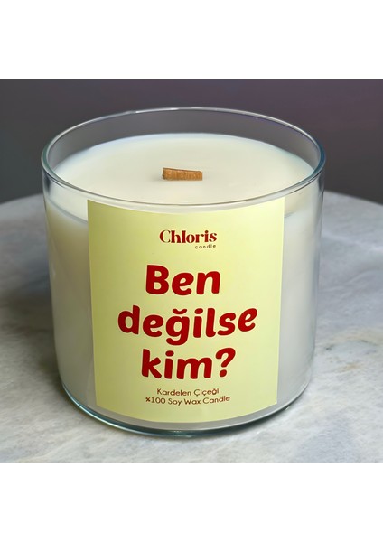 Ben Değilse Kim Kokulu Mum, Dekoratif Mum, Dekorasyon, Soya Wax Mum modelleri