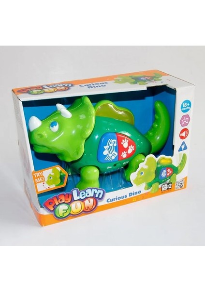 Bebek Eğitici Oyuncak Elektrikli Plastik Çocuk Oyuncağı Curious Dino