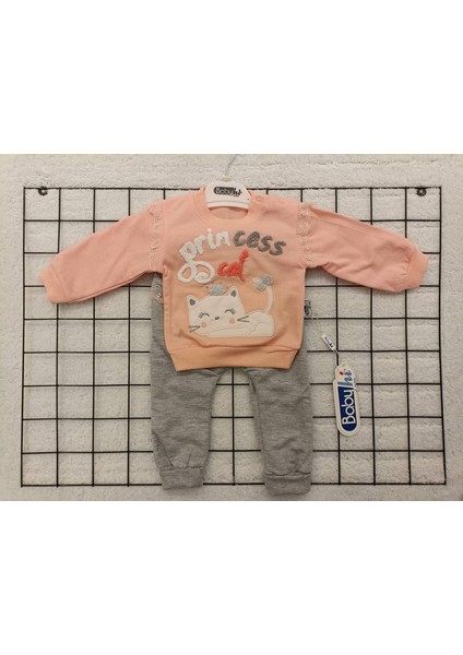 Mulyoso Butiq Babyhi Prenses Cat Fistolu Mor Kız 2'li Bebek Takım, Hediyelik Bebek/çocuk Kıyafetleri fırsatları
