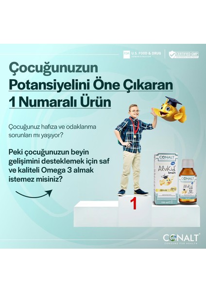Alvikid Smart 150 ml Çocuğunuzun Zihinsel Potansiyelini Ortaya Çıkarın fiyatları