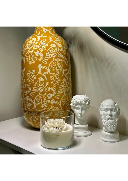Şakayık Kokulu Mum, Soya Wax Mum, Dekoratif Mum, Dekorasyon