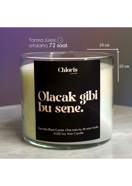 Olacak Gibi Bu Sene Kokulu Mum, Dekoratif Mum, Soya Wax Mum, Dekorasyon fiyatları
