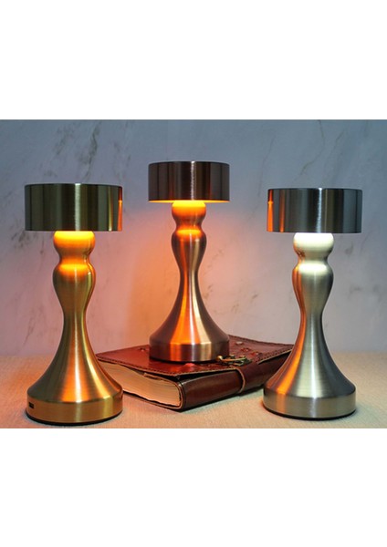 Masa Üstü 3 Kademeli Şarjlı Dokunmatik Ledli Lamba ALK3701 fiyatları