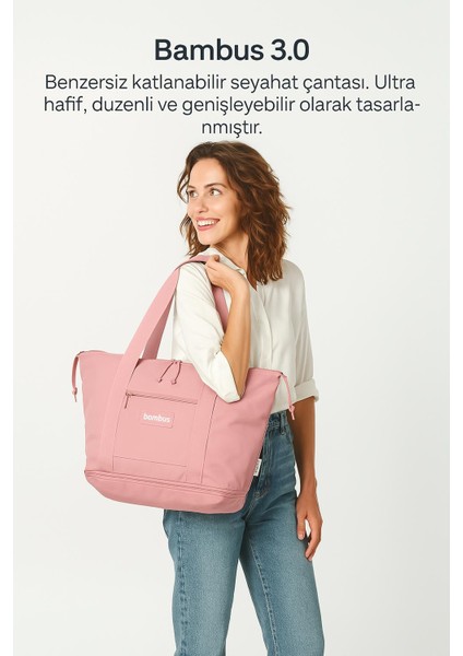 Genişleyebilen ve Küçülebilen Körüklü Günlük-Seyahat-Gezi-Omuz Çantası
