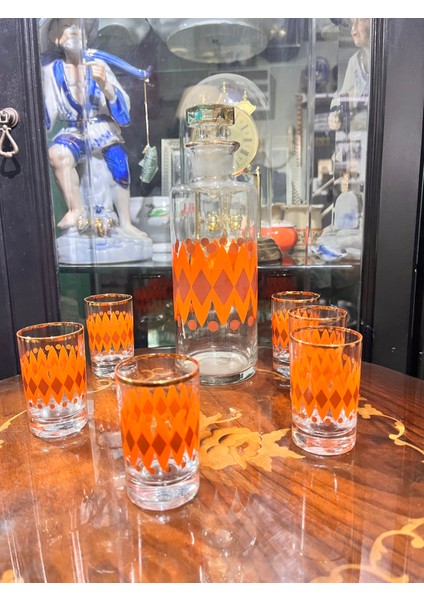 Antika Popart Renk Likör Takımı Meşrubat