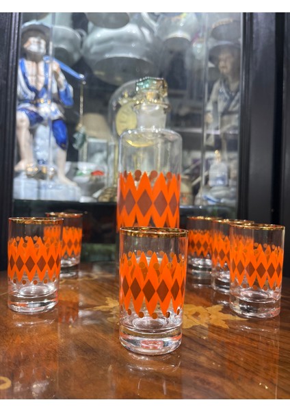 Antika Popart Renk Likör Takımı Meşrubat fiyatları