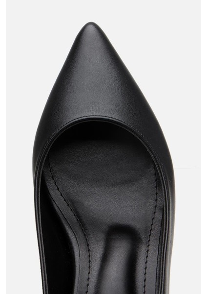 Kadın Siyah Kısa Topuklu Stiletto