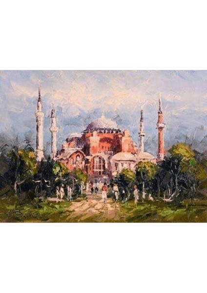 Canvas Ayasofya Sayılarla Boyama Seti Rulo