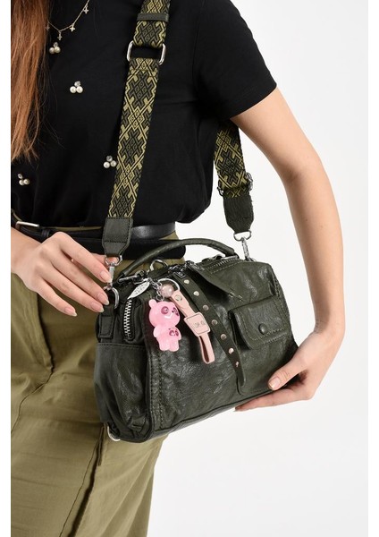 Y.s.deri Kadın Postacı Çanta 30*22 cm Vegan Deri Ister Sırt Ister Omuz Işıklı Aksesuar Çapraz Çanta modelleri