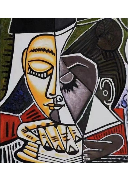 Canvas Masum Kadın Sayılarla Boyama Seti Rulo