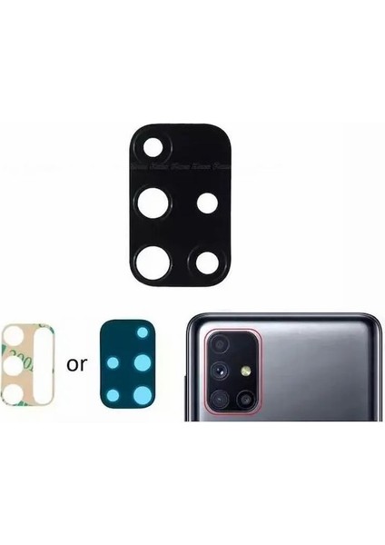 Samsung A51 (SM-A515) Uyumlu Kamera Camı Kamera Lensi