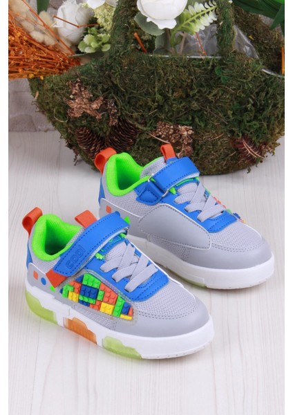 Cool Legos Rahat Hafif Sneaker Işıklı Erkek Çocuk Ayakkabı