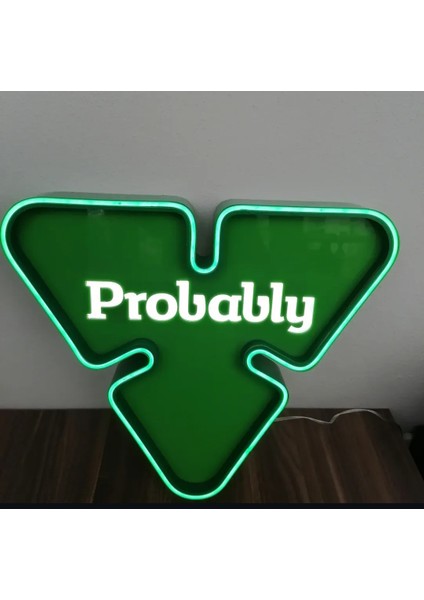 Probably Şerbetçiotu Logo Sign LED Işıklı Tabela