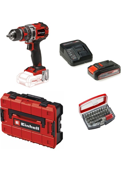 Tp-Cd 18/50 Li-I Bl Solo Akülü Vidalama Seti + 1 x 2.5 Ah Starter Kit (Bits Uç ve Çanta Dahil)