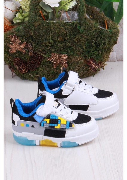 Cool Legos Rahat Hafif Sneaker Işıklı Erkek Çocuk Ayakkabı fiyatları