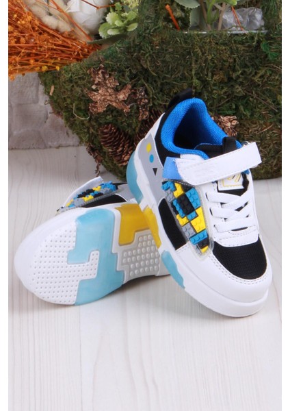 Cool Legos Rahat Hafif Sneaker Işıklı Erkek Çocuk Ayakkabı fırsatları