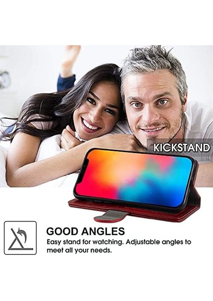 Iphone 16E Uyumlu Kılıf Deri Görünümlü Kapaklı Kartlıklı Standlı Kamera Koruyuculu Kapak indirimleri