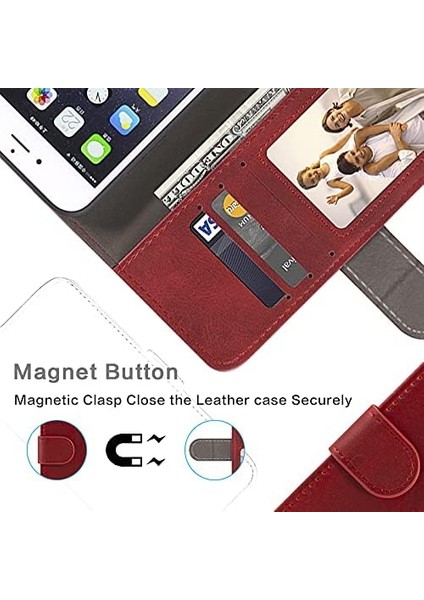 Poco X6 Pro Uyumlu Kılıf Uyumlu Kılıf Deri Görünümlü Kapaklı Kartlıklı Standlı Kamera Koruyuculu Kapak indirimleri