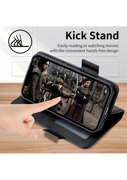 Iphone 16E Uyumlu Kılıf Deri Görünümlü Kapaklı Kartlıklı Standlı Kamera Koruyuculu Kapak modelleri