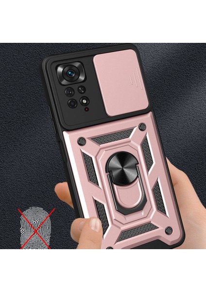 Xiaomi Redmi Note 11/12 Pro Kılıf Sürgülü Yüzüklü Standlı Armour Darbe Emici Dayanıklı Tank Zırh Kapak indirimleri