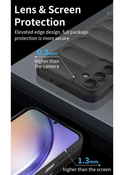 Samsung Galaxy S24 Fe Uyumlu Kılıf Kamera Korumalı Içi Kadife Leke Bırakmaz Dalga Desenli Kapak fiyatları