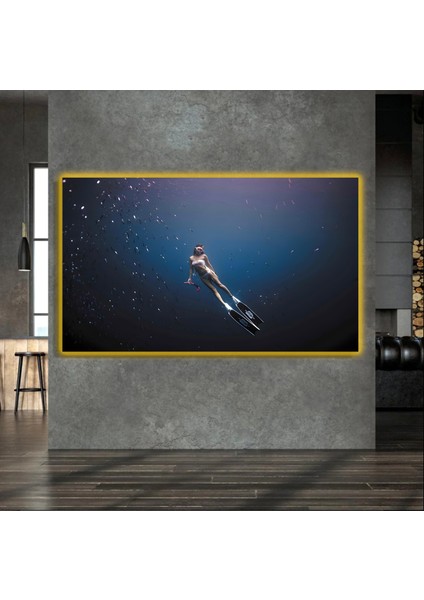 LED Işıklı Kanvas Tablo, 3D Dekoratif Baskılı Tablo Yapay Zeka Destekli Modern Tasarımlar 04