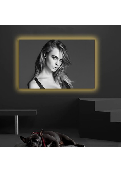 LED Işıklı Kanvas Tablo, 3D Dekoratif Baskılı Tablo Yapay Zeka Destekli Modern Tasarımlar 79