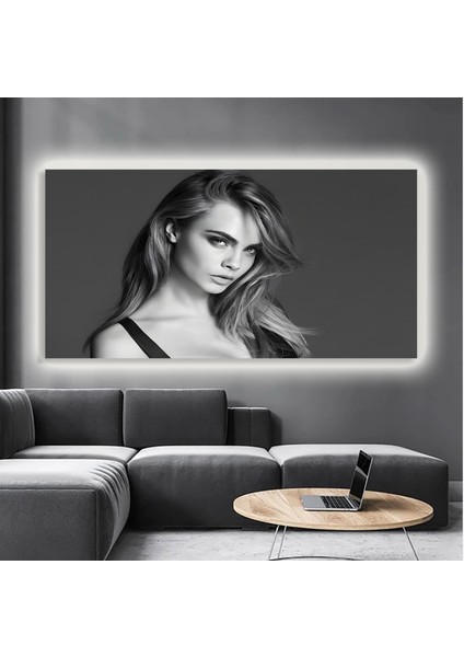 LED Işıklı Kanvas Tablo, 3D Dekoratif Baskılı Tablo Yapay Zeka Destekli Modern Tasarımlar 79