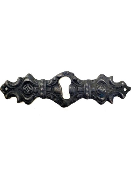 Antika Tarz Dekoratif Pirinç Anahtar Ağızlığı - 28X104MM, Oksit
