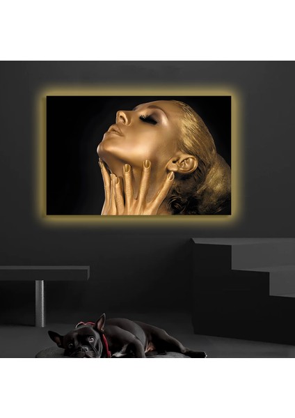 LED Işıklı Kanvas Tablo, 3D Dekoratif Baskılı Tablo Yapay Zeka Destekli Modern Tasarımlar 74