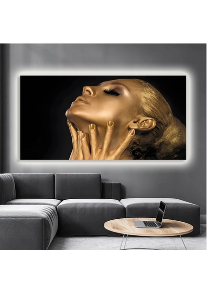 LED Işıklı Kanvas Tablo, 3D Dekoratif Baskılı Tablo Yapay Zeka Destekli Modern Tasarımlar 74
