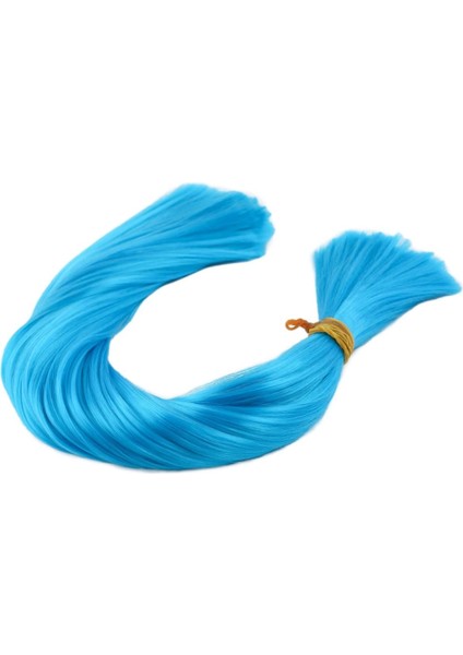 Turkuaz Mavi Renkli Sentetik Boğum Saç - 1kg