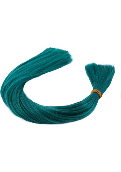 Koyu Yeşil Renkli Sentetik Boğum Saç - 1kg