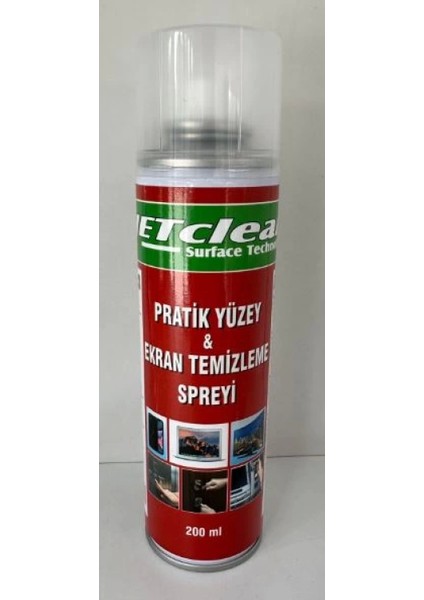 Jetclean 200ML Pratik Yüzey ve Ekran Temizleme Spreyi (4887)