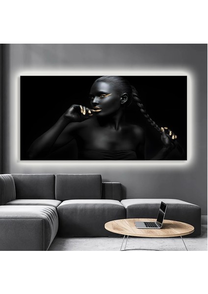 LED Işıklı Kanvas Tablo, 3D Dekoratif Baskılı Tablo Yapay Zeka Destekli Modern Tasarımlar 144