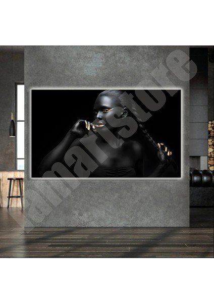 LED Işıklı Kanvas Tablo, 3D Dekoratif Baskılı Tablo Yapay Zeka Destekli Modern Tasarımlar 144