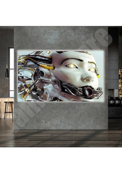 LED Işıklı Kanvas Tablo, 3D Dekoratif Baskılı Tablo Yapay Zeka Destekli Modern Tasarımlar 156